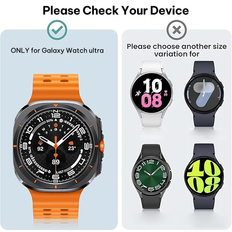 xDfind Scale Frame PC Hollow Watch Cover, für Samsung Galaxy Watch Ultra / Ultra 2025