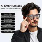 M89 2MP AI Smart Glasses Support Bluetooth Call, AI Intelligent Voice Assistant