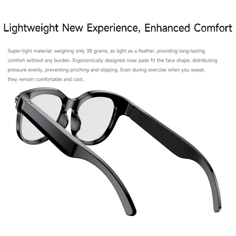 M89 2MP AI Smart Glasses Support Bluetooth Call, AI Intelligent Voice Assistant