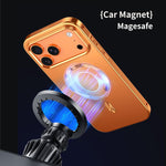 Frosted Magnetic Shield MagSafe Alloy Metal Phone Case, For iPhone 17 Pro Max, For iPhone 17 Pro, For iPhone 17, For iPhone Air, For iPhone 16 Pro Max, For iPhone 16 Pro, For iPhone 15 Pro Max, For iPhone 15 Pro