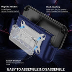 Anti-slip Textured TPU Hybrid PC Gaming Console Protective Case with Card Slot, For Nintendo Switch 2