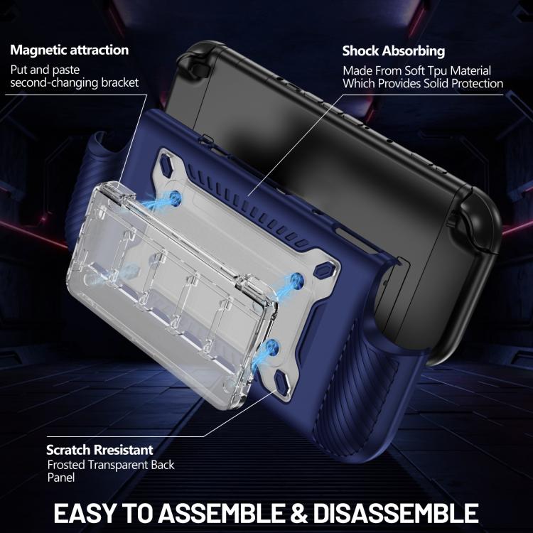 Anti-slip Textured TPU Hybrid PC Gaming Console Protective Case with Card Slot, For Nintendo Switch 2