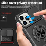 Lens Sliding Window Multifunctional Magnetic Shockproof Phone Case, For iPhone 13 Pro Max, For iPhone 13 Pro, For iPhone 12 Pro Max, For iPhone 11 Pro Max, For iPhone 11
