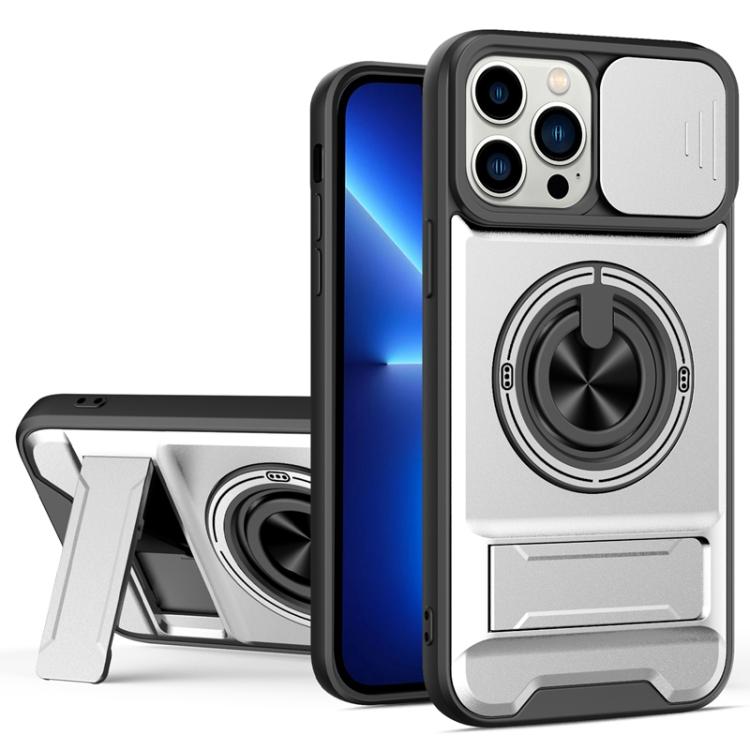 Lens Sliding Window Multifunctional Magnetic Shockproof Phone Case, For iPhone 13 Pro Max, For iPhone 13 Pro, For iPhone 13, For iPhone 12, For iPhone 12 Pro Max, For iPhone 12 Pro, For iPhone 11 Pro Max, For iPhone 11, For iPhone XR