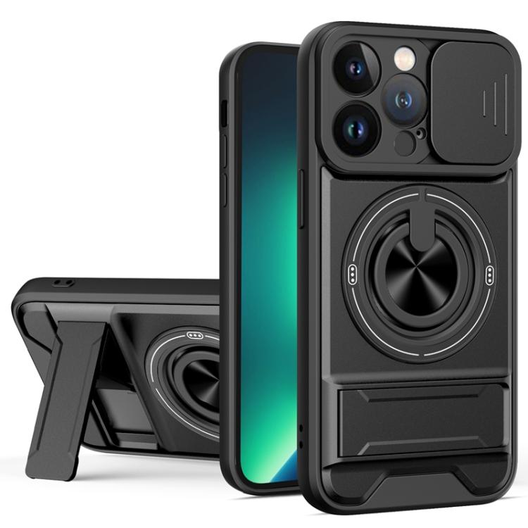 Lens Sliding Window Multifunctional Magnetic Shockproof Phone Case, For iPhone 13 Pro Max, For iPhone 13 Pro, For iPhone 13, For iPhone 12, For iPhone 12 Pro Max, For iPhone 12 Pro, For iPhone 11 Pro Max, For iPhone 11, For iPhone XR