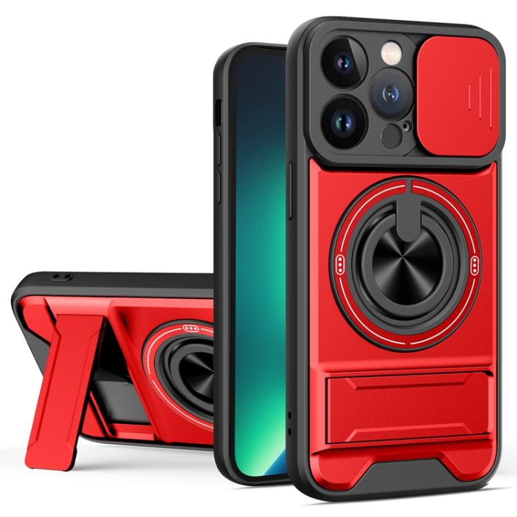 Lens Sliding Window Multifunctional Magnetic Shockproof Phone Case, For iPhone 13 Pro Max, For iPhone 13 Pro, For iPhone 13, For iPhone 12, For iPhone 12 Pro Max, For iPhone 12 Pro, For iPhone 11 Pro Max, For iPhone 11, For iPhone XR