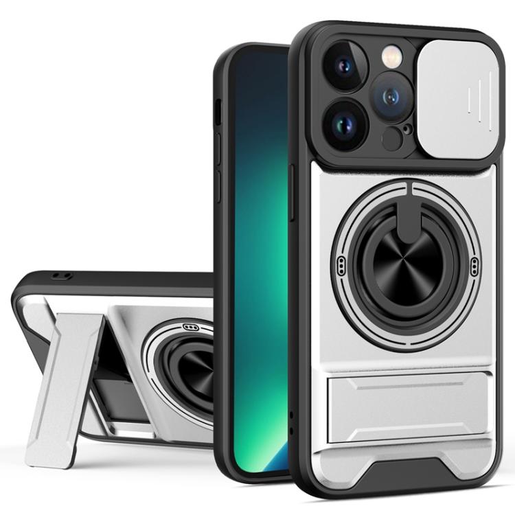 Lens Sliding Window Multifunctional Magnetic Shockproof Phone Case, For iPhone 13 Pro Max, For iPhone 13 Pro, For iPhone 13, For iPhone 12, For iPhone 12 Pro Max, For iPhone 12 Pro, For iPhone 11 Pro Max, For iPhone 11, For iPhone XR