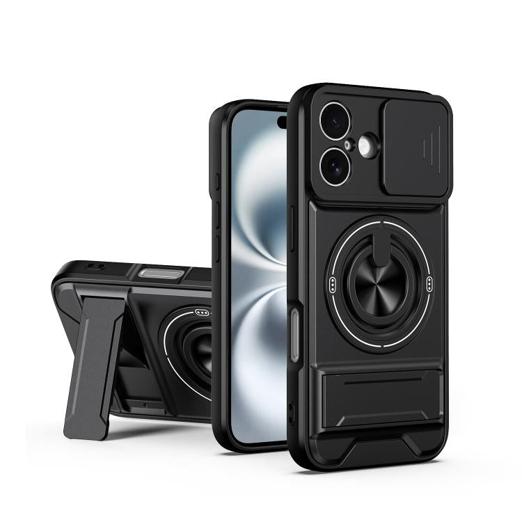 غطاء هاتف مغناطيسي متعدد الوظائف مع نافذة انزلاقية للعدسة ومقاوم للصدمات، لهواتف iPhone 13 Pro Max، iPhone 13 Pro، iPhone 12 Pro Max، iPhone 11 Pro Max، iPhone 11