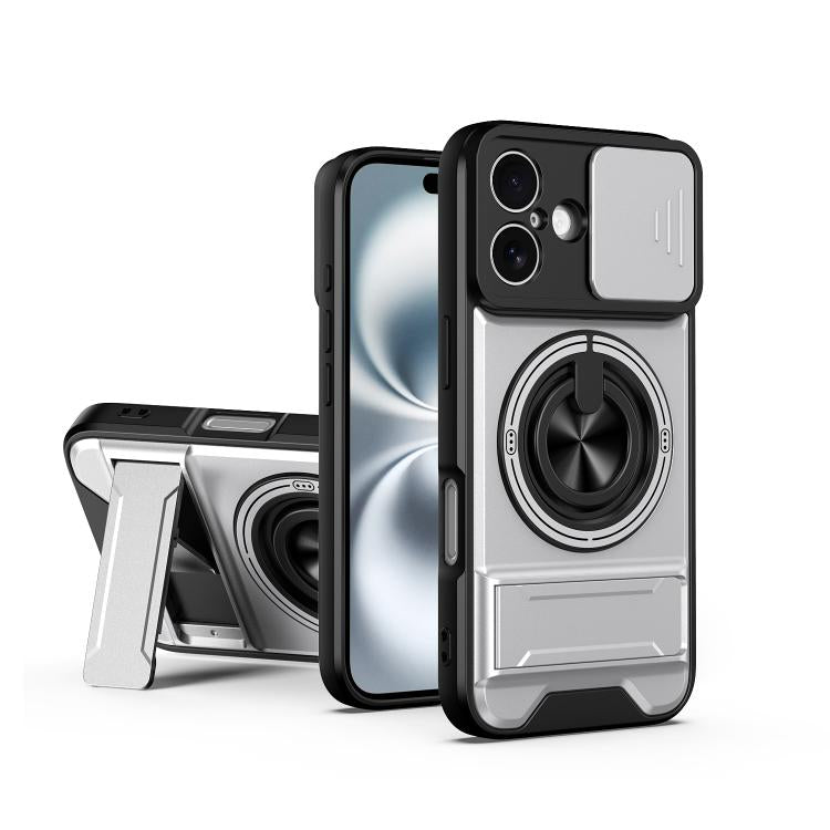 غطاء هاتف مغناطيسي متعدد الوظائف مع نافذة انزلاقية للعدسة ومقاوم للصدمات، لهواتف iPhone 13 Pro Max، iPhone 13 Pro، iPhone 12 Pro Max، iPhone 11 Pro Max، iPhone 11