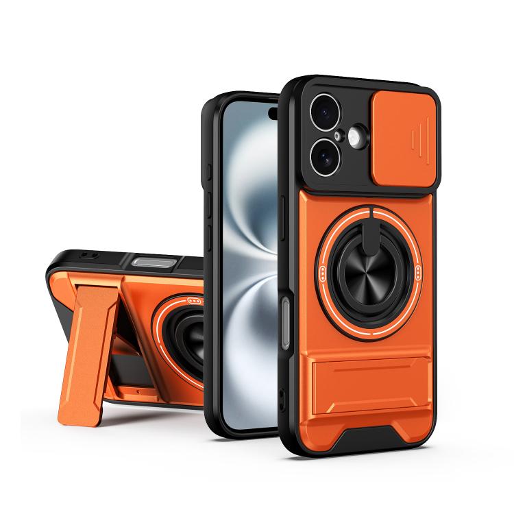 غطاء هاتف مغناطيسي متعدد الوظائف مع نافذة انزلاقية للعدسة ومقاوم للصدمات، لهواتف iPhone 13 Pro Max، iPhone 13 Pro، iPhone 12 Pro Max، iPhone 11 Pro Max، iPhone 11