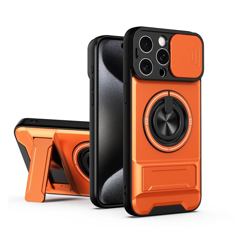 غطاء هاتف مغناطيسي متعدد الوظائف مع نافذة انزلاقية للعدسة ومقاوم للصدمات، لهواتف iPhone 13 Pro Max، iPhone 13 Pro، iPhone 12 Pro Max، iPhone 11 Pro Max، iPhone 11