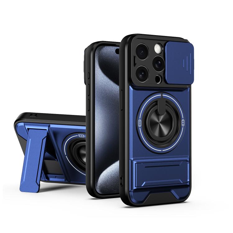 غطاء هاتف مغناطيسي متعدد الوظائف مع نافذة انزلاقية للعدسة ومقاوم للصدمات، لهواتف iPhone 13 Pro Max، iPhone 13 Pro، iPhone 12 Pro Max، iPhone 11 Pro Max، iPhone 11