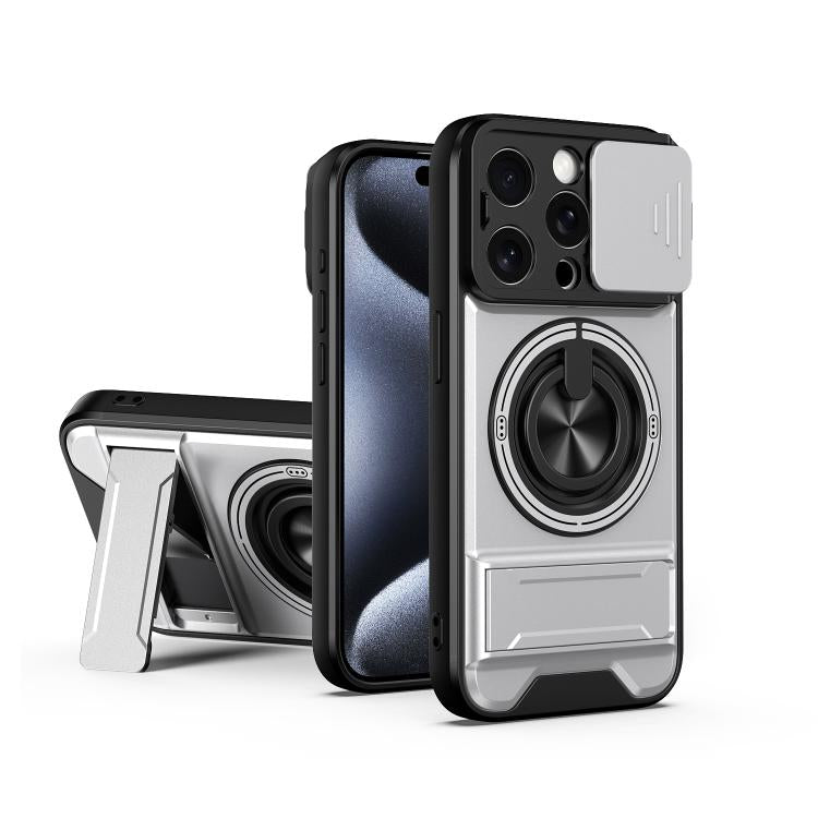 غطاء هاتف مغناطيسي متعدد الوظائف مع نافذة انزلاقية للعدسة ومقاوم للصدمات، لهواتف iPhone 13 Pro Max، iPhone 13 Pro، iPhone 12 Pro Max، iPhone 11 Pro Max، iPhone 11