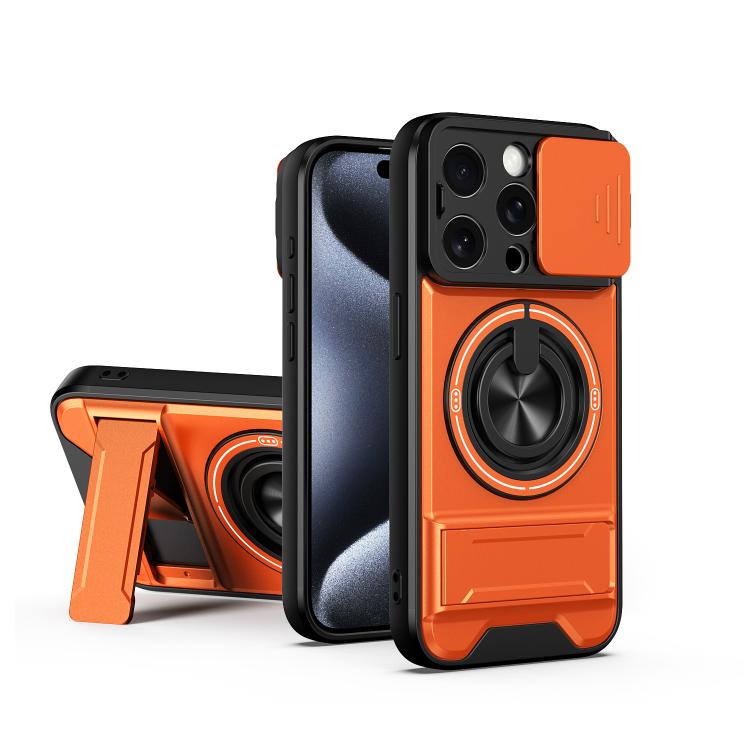 غطاء هاتف مغناطيسي متعدد الوظائف مع نافذة انزلاقية للعدسة ومقاوم للصدمات، لهواتف iPhone 13 Pro Max، iPhone 13 Pro، iPhone 12 Pro Max، iPhone 11 Pro Max، iPhone 11