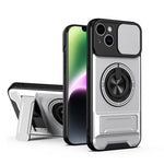 غطاء هاتف مغناطيسي متعدد الوظائف مع نافذة انزلاقية للعدسة ومقاوم للصدمات، لهواتف iPhone 13 Pro Max، iPhone 13 Pro، iPhone 12 Pro Max، iPhone 11 Pro Max، iPhone 11