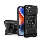 غطاء هاتف مغناطيسي متعدد الوظائف مع نافذة انزلاقية للعدسة ومقاوم للصدمات، لهواتف iPhone 13 Pro Max، iPhone 13 Pro، iPhone 12 Pro Max، iPhone 11 Pro Max، iPhone 11