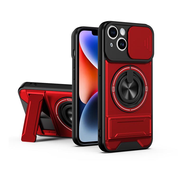 غطاء هاتف مغناطيسي متعدد الوظائف مع نافذة انزلاقية للعدسة ومقاوم للصدمات، لهواتف iPhone 13 Pro Max، iPhone 13 Pro، iPhone 12 Pro Max، iPhone 11 Pro Max، iPhone 11