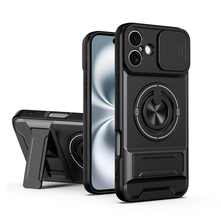 غطاء هاتف مغناطيسي متعدد الوظائف مع نافذة انزلاقية للعدسة ومقاوم للصدمات، لهواتف iPhone 13 Pro Max، iPhone 13 Pro، iPhone 12 Pro Max، iPhone 11 Pro Max، iPhone 11