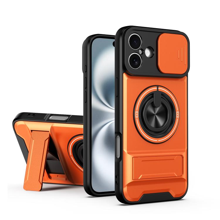 غطاء هاتف مغناطيسي متعدد الوظائف مع نافذة انزلاقية للعدسة ومقاوم للصدمات، لهواتف iPhone 13 Pro Max، iPhone 13 Pro، iPhone 12 Pro Max، iPhone 11 Pro Max، iPhone 11