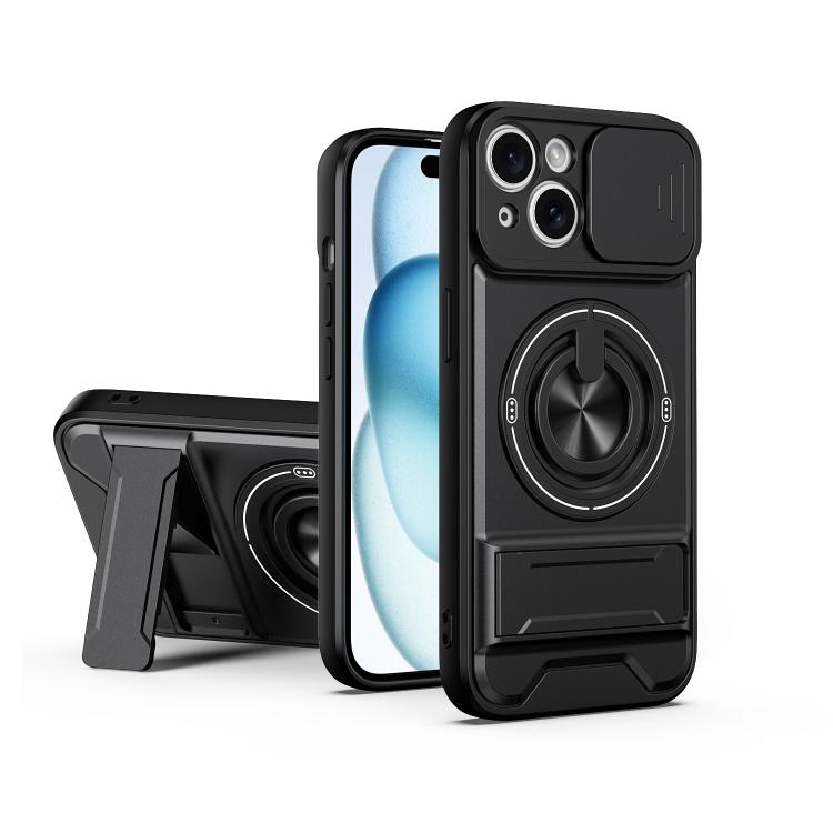 غطاء هاتف مغناطيسي متعدد الوظائف مع نافذة انزلاقية للعدسة ومقاوم للصدمات، لهواتف iPhone 13 Pro Max، iPhone 13 Pro، iPhone 12 Pro Max، iPhone 11 Pro Max، iPhone 11