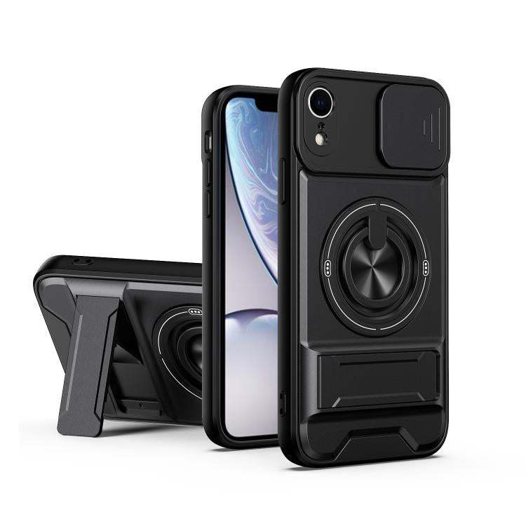 Lens Sliding Window Multifunctional Magnetic Shockproof Phone Case, For iPhone 13 Pro Max, For iPhone 13 Pro, For iPhone 13, For iPhone 12, For iPhone 12 Pro Max, For iPhone 12 Pro, For iPhone 11 Pro Max, For iPhone 11, For iPhone XR