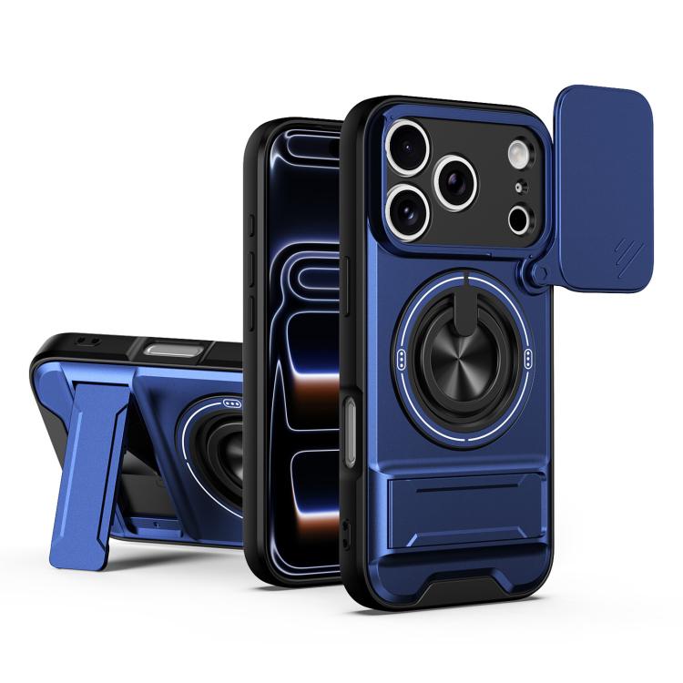 غطاء هاتف مغناطيسي مقاوم للصدمات مع نافذة منزلقة للعدسة متعددة الوظائف، لهواتف iPhone 17e / 16e، iPhone 17 Pro Max، iPhone 17 Pro، iPhone Air، iPhone 16 Pro Max، iPhone 16 Pro، iPhone 16، iPhone 15 Pro Max، iPhone 15 Pro