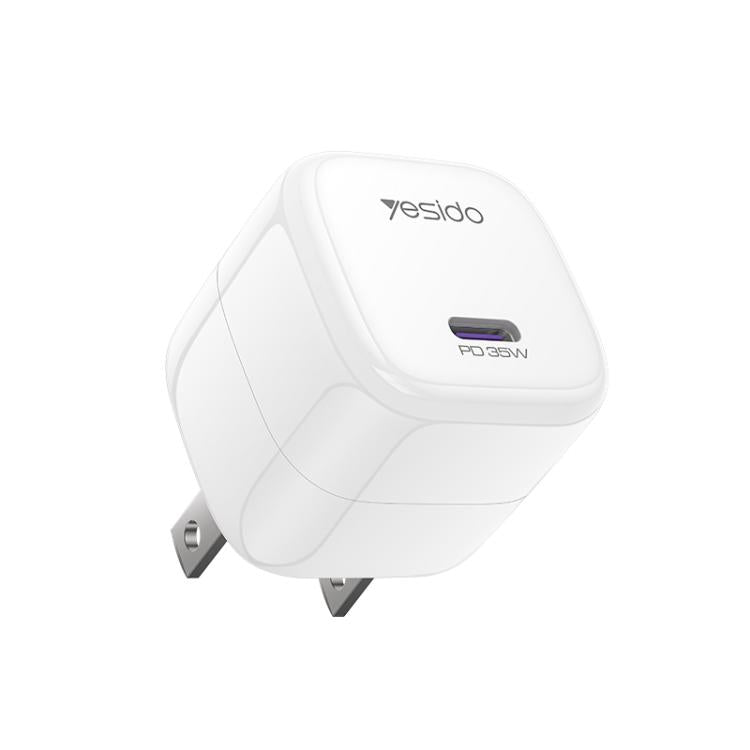 شاحن سريع صغير مكعب جليدي Yesido YC16U PD 35W Type-C، قابس الولايات المتحدة