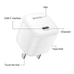 شاحن سريع صغير مكعب جليدي Yesido YC16U PD 35W Type-C، قابس الولايات المتحدة