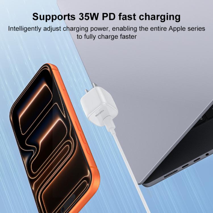 شاحن سريع صغير مكعب جليدي Yesido YC16U PD 35W Type-C، قابس الولايات المتحدة