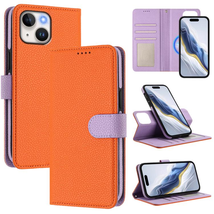 Detachable Litchi Texture Magnetic Side-Patch Vegan Leather Phone Case, For iPhone 13 Pro Max, For iPhone 13 Pro, For iPhone 13, For iPhone 12 / 12 Pro, For iPhone 12 Pro Max, For iPhone 11 Pro Max, For iPhone 11, For iPhone 11 Pro