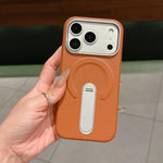 Invisible Holder PC + Vegan Leather Magnetic Phone Case, For iPhone 18 Pro / 17 Pro, For iPhone 18 Pro Max / 17 Pro Max