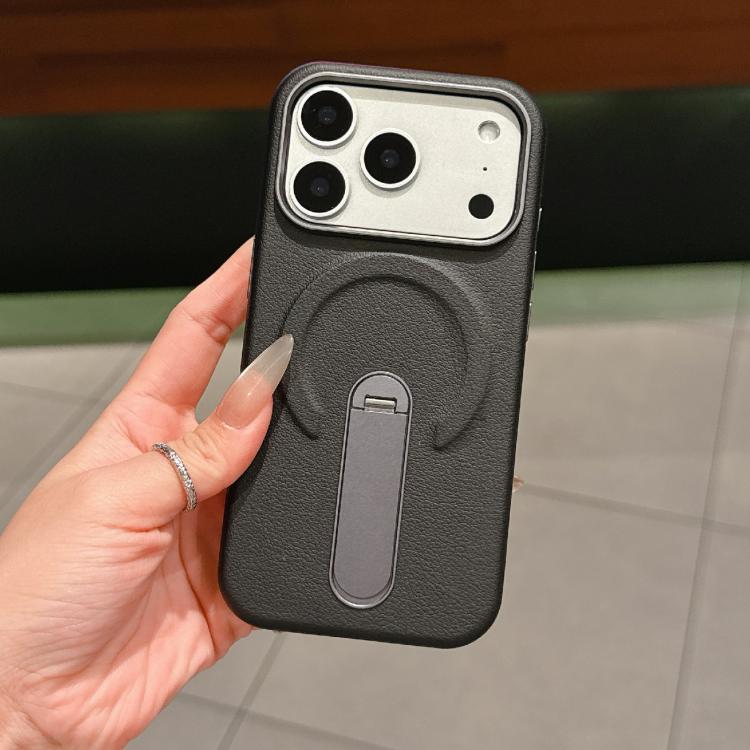 Invisible Holder PC + Vegan Leather Magnetic Phone Case, For iPhone 18 Pro / 17 Pro, For iPhone 18 Pro Max / 17 Pro Max