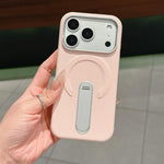 Invisible Holder PC + Vegan Leather Magnetic Phone Case, For iPhone 18 Pro / 17 Pro, For iPhone 18 Pro Max / 17 Pro Max