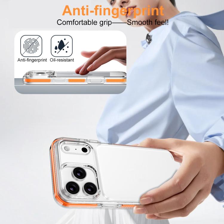 غطاء هاتف هجين من PC وTPU مع درع جليدي، لجهاز iPhone 17 Pro Max، لجهاز iPhone 17 Pro، لجهاز iPhone Air