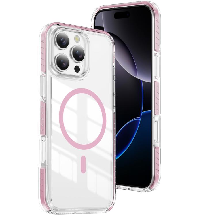 Crystal Shield Clear Magnetic Acrylic Hybrid TPU Phone Case, For iPhone 16 Pro Max, For iPhone 16 Pro, For iPhone 16 Plus, For iPhone 16, For iPhone 15 Pro Max, For iPhone 15 Pro