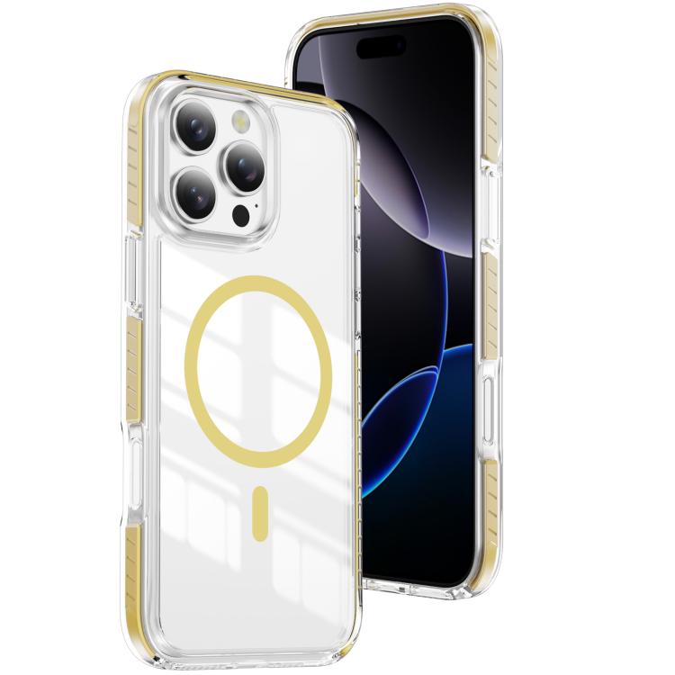 Crystal Shield Clear Magnetic Acrylic Hybrid TPU Phone Case, For iPhone 16 Pro Max, For iPhone 16 Pro, For iPhone 16 Plus, For iPhone 16, For iPhone 15 Pro Max, For iPhone 15 Pro