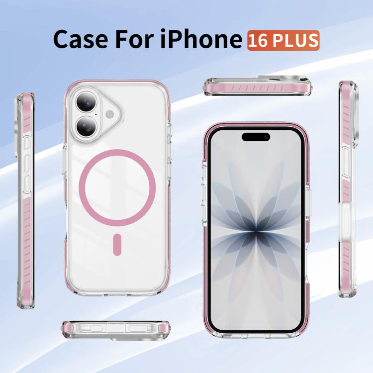 Crystal Shield Clear Magnetic Acrylic Hybrid TPU Phone Case, For iPhone 16 Plus, For iPhone 16, For iPhone 15 Pro Max, For iPhone 15 Pro, For iPhone 15 Plus, For iPhone 15