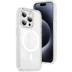 Crystal Shield Clear Magnetic Acrylic Hybrid TPU Phone Case, For iPhone 16 Plus, For iPhone 16, For iPhone 15 Pro Max, For iPhone 15 Pro, For iPhone 15 Plus, For iPhone 15