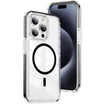 Crystal Shield Clear Magnetic Acrylic Hybrid TPU Phone Case, For iPhone 15 Pro, For iPhone 15 Plus, For iPhone 15, For iPhone 14 Plus, For iPhone 14 / 13, For iPhone 14 Pro