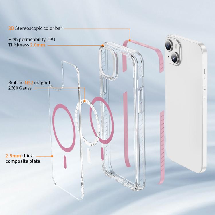 Crystal Shield Clear Magnetic Acrylic Hybrid TPU Phone Case, For iPhone 14 Plus, For iPhone 14 / 13, For iPhone 14 Pro, For iPhone 14 Pro Max, For iPhone 13 Pro Max, For iPhone 13 Pro