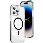 Crystal Shield Clear Magnetic Acrylic Hybrid TPU Phone Case, For iPhone 14 Plus, For iPhone 14 / 13, For iPhone 14 Pro, For iPhone 14 Pro Max, For iPhone 13 Pro Max, For iPhone 13 Pro