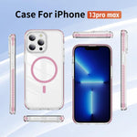 Crystal Shield Clear Magnetic Acrylic Hybrid TPU Phone Case, For iPhone 13 Pro Max, For iPhone 13 Pro, For iPhone 12 / 12 Pro, For iPhone 12 Pro Max
