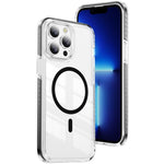 Crystal Shield Clear Magnetic Acrylic Hybrid TPU Phone Case, For iPhone 14 Plus, For iPhone 14 / 13, For iPhone 14 Pro, For iPhone 14 Pro Max, For iPhone 13 Pro Max, For iPhone 13 Pro