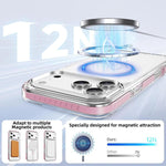 Crystal Shield Clear Magnetic Acrylic Hybrid TPU Phone Case, For iPhone 18 Pro, For iPhone 18 Pro Max, For iPhone 17 Pro Max, For iPhone 17 Pro, For iPhone 17, For iPhone Air