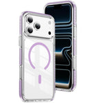 Crystal Shield Clear Magnetic Acrylic Hybrid TPU Phone Case, For iPhone 18 Pro, For iPhone 18 Pro Max, For iPhone 17 Pro Max, For iPhone 17 Pro, For iPhone 17