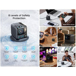 شاحن مكتبي GaN JOYROOM JR-TRD01 PODIX 140 واط 5 منافذ، قابس الولايات المتحدة، قابس الاتحاد الأوروبي، قابس المملكة المتحدة