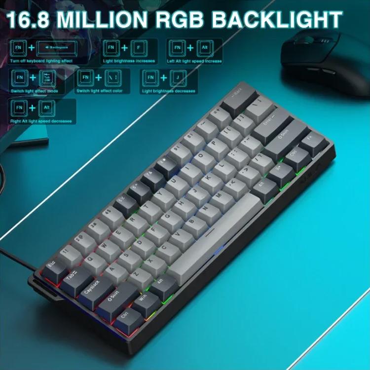 AULA WIN60HE Pro Edition 60 Keys RGB Wired Keyboard