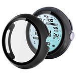 xDfind Tempered Film Integrated Oil Spraying PC Watch Protective Cover, For Google Pixel Watch 4 / 3 45mm, For Google Pixel Watch 4 / 3 / 2 / 1 41mm