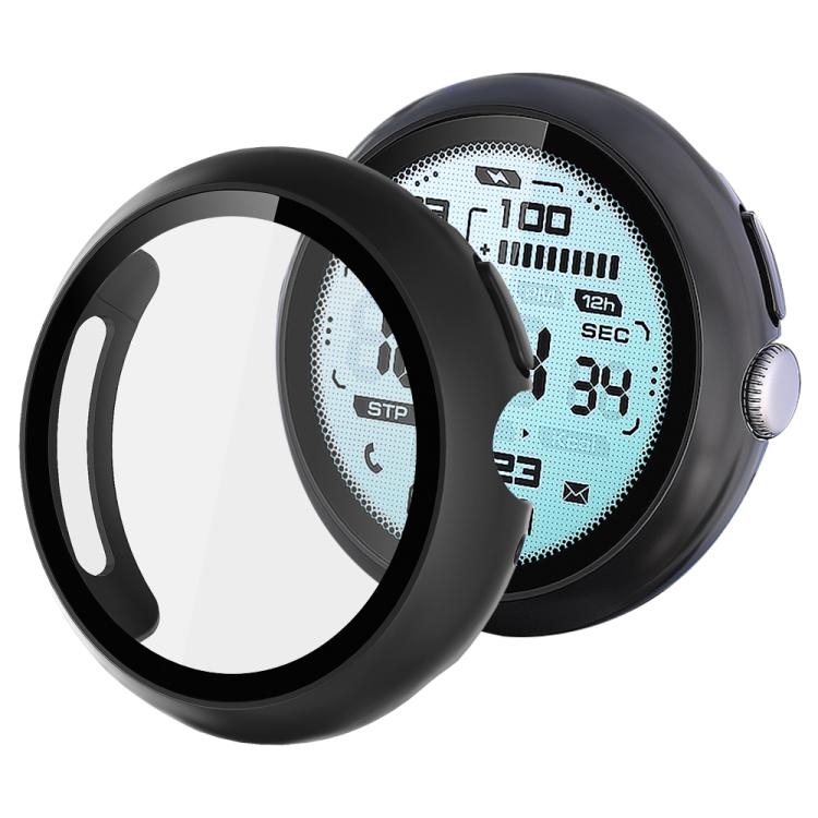 xDfind Tempered Film Integrated Oil Spraying PC Watch Protective Cover, For Google Pixel Watch 4 / 3 45mm, For Google Pixel Watch 4 / 3 / 2 / 1 41mm