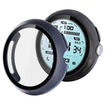 xDfind Tempered Film Integrated Oil Spraying PC Watch Protective Cover, For Google Pixel Watch 4 / 3 45mm, For Google Pixel Watch 4 / 3 / 2 / 1 41mm